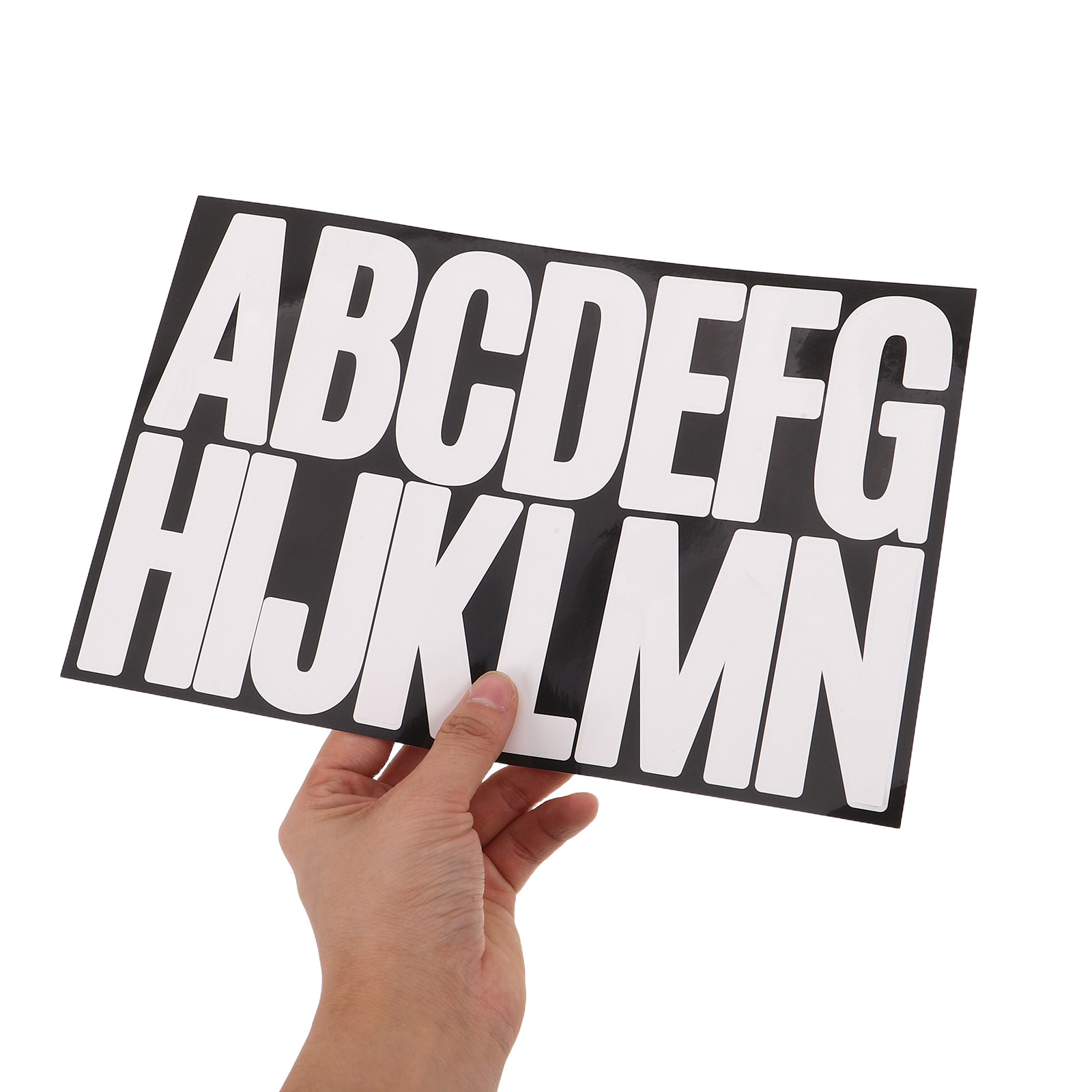 Yard Sign Blank - 15枚入り 大型 白色 自己粘着アルファベット数字ステッカー 3x1.5インチ 郵便受け番号