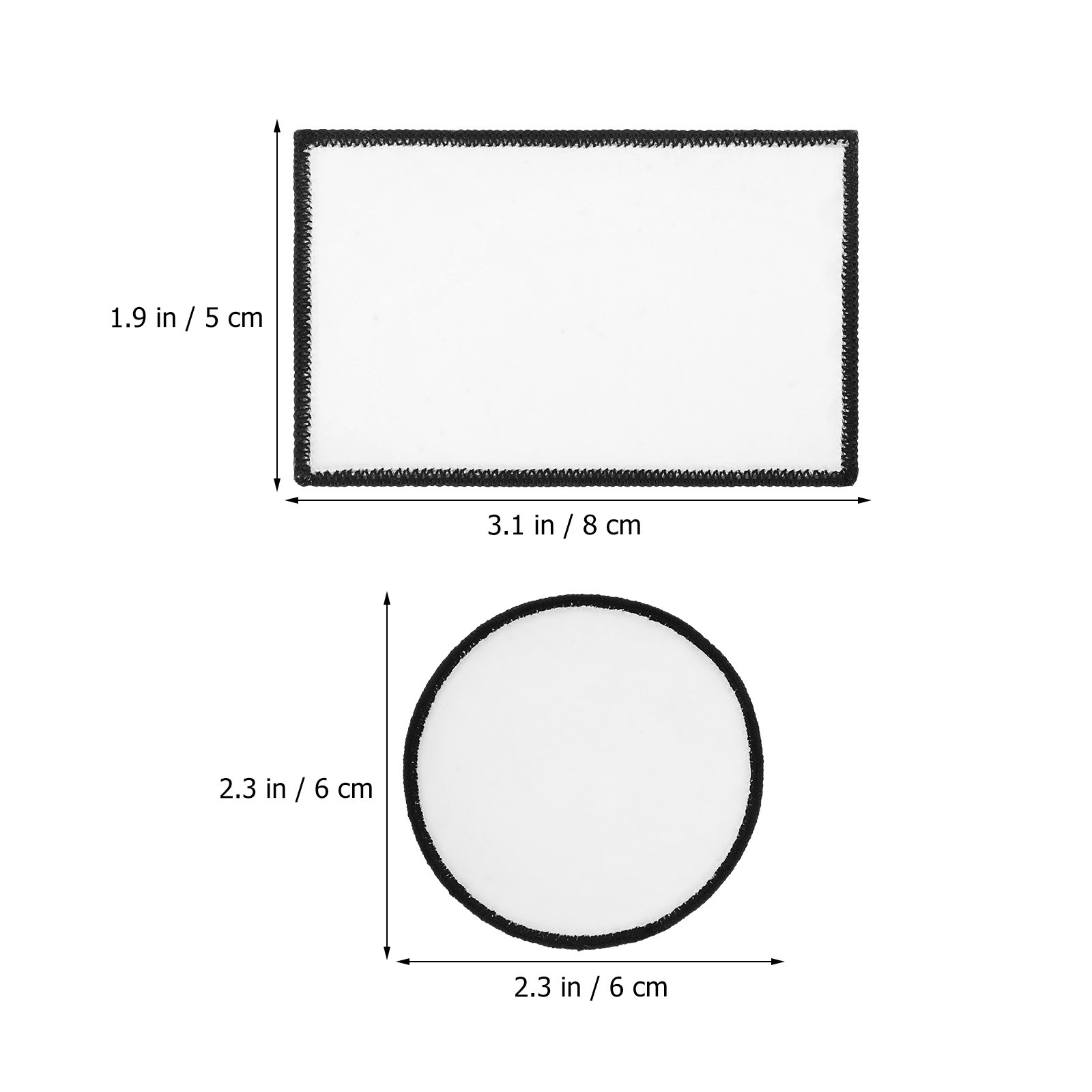 帽子や衣類の修理用ポリエステル製無地粘着パッチ30枚セット、 - Hat Sublimation Blank のレビューと価格
