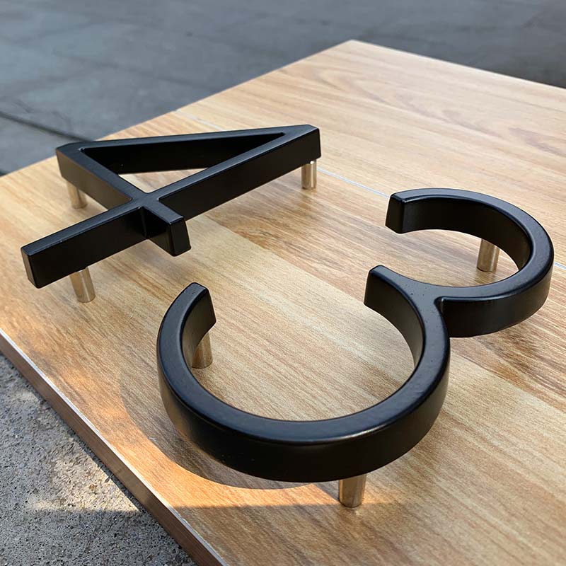 125 ミリメートル黒家番号文字屋外アドレスサインプレート庭 - Yard Sign Blank のレビューと価格