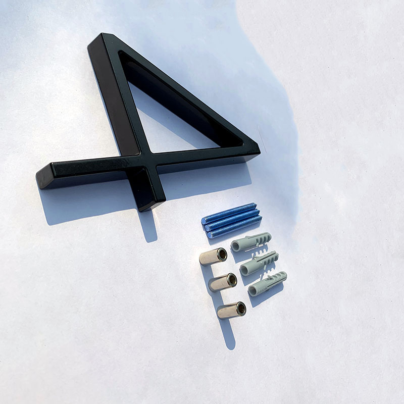 125 ミリメートル黒家番号文字屋外アドレスサインプレート庭 - Yard Sign Blank のレビューと価格