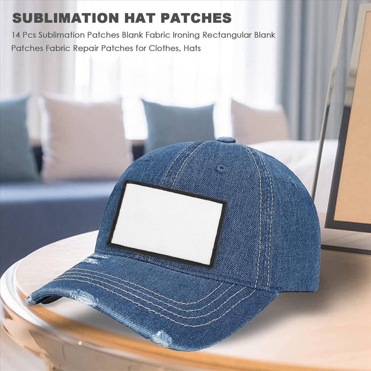 【セール中】14枚入り昇華パッチ 無地布製アイロン接着長方形 - Hat Sublimation Blank のレビューと価格