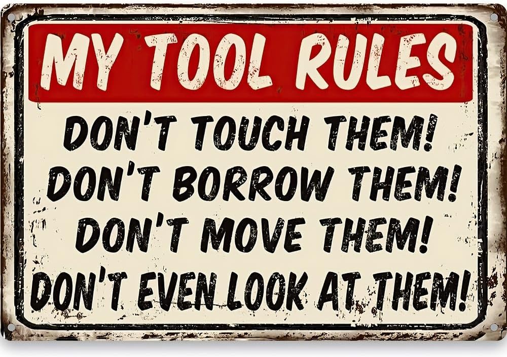 メタルサイン My Tool Rules 面白いガーデン ヴ - Yard Sign Blank のレビューと価格