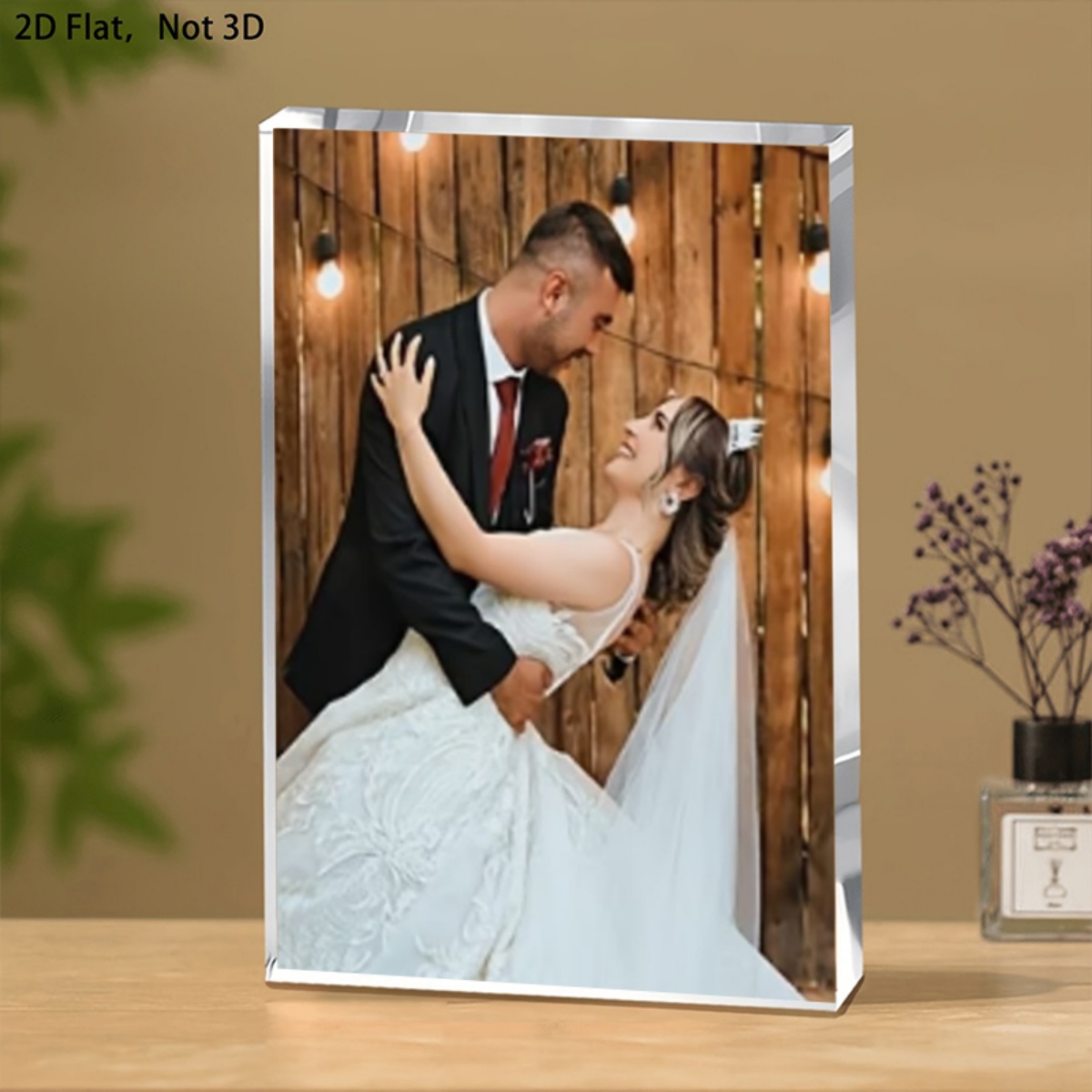 パーソナライズされた2Dフラットアクリル写真記念品 — 独占 - Photo Acrylic Block のレビューと価格